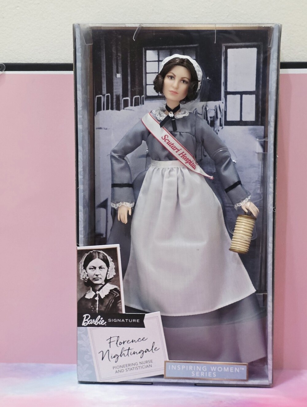 Florence Nightingale Barbie Inspiring Women Doll - Picture 4 of 16